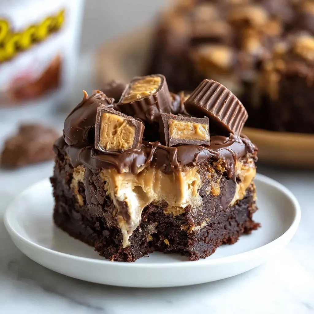 Reese’s Chocolate Peanut Butter Cup Earthquake Cake Reese’s Chocolate Peanut Butter Cup Earthquake Cake