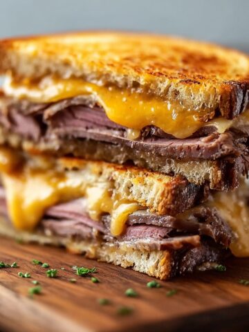 Roast Beef & Cheddar Melt Sandwich