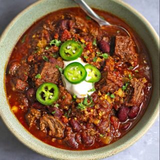 short rib and chorizo chili recipe