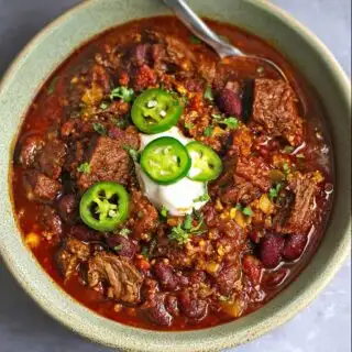 short rib and chorizo chili recipe