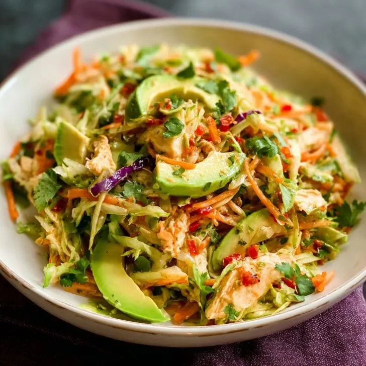 Shredded Thai Salad with Avocado