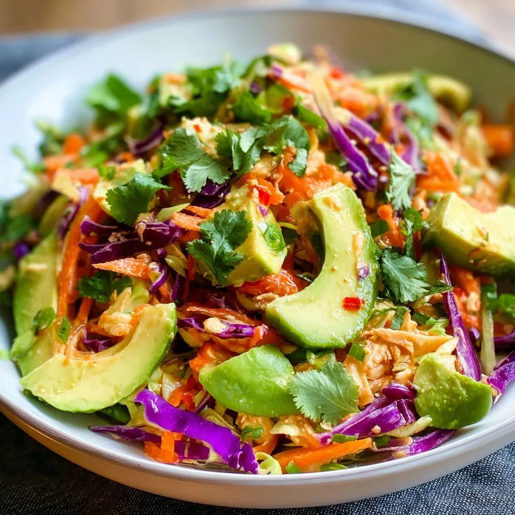Shredded Thai Salad with Avocado Shredded Thai Salad with Avocado