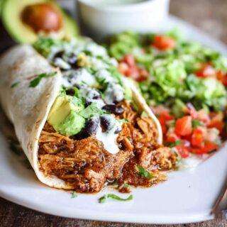 slow cooker cafe rio sweet shredded pork for burritos