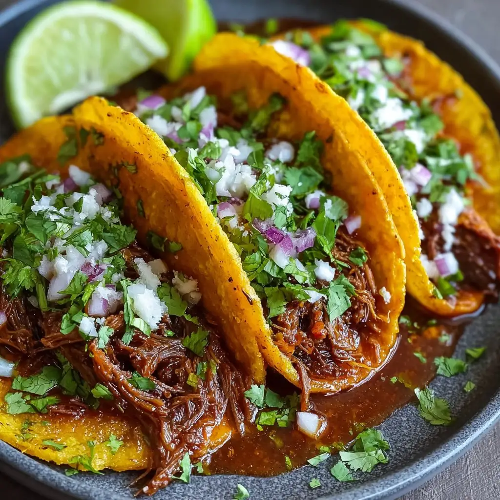 Slow Cooker Easy Mexican Birria Tacos