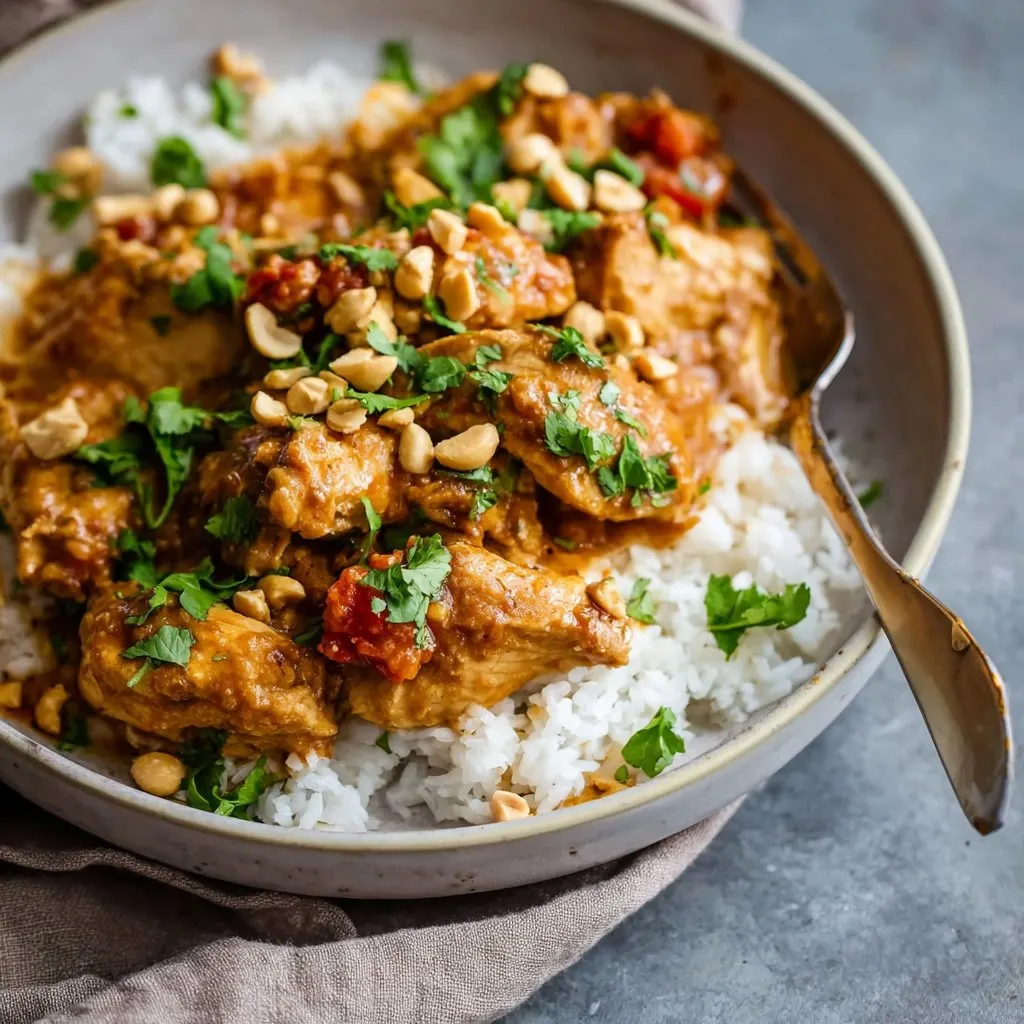 Slow Cooker Peanut Chicken Recipe