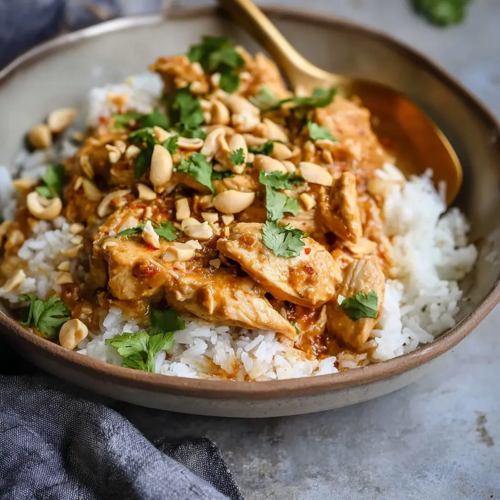 Slow Cooker Peanut Chicken Recipe