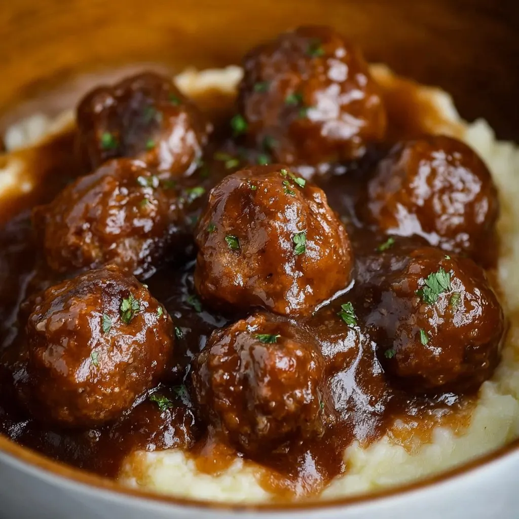 Slow Cooker Salisbury Steak Meatballs Slow Cooker Salisbury Steak Meatballs