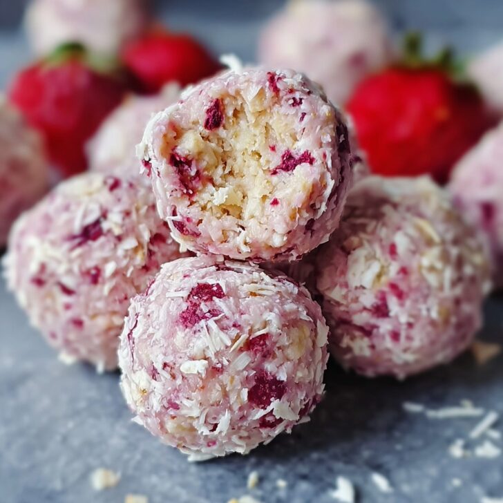 Strawberry Cheesecake Protein Balls