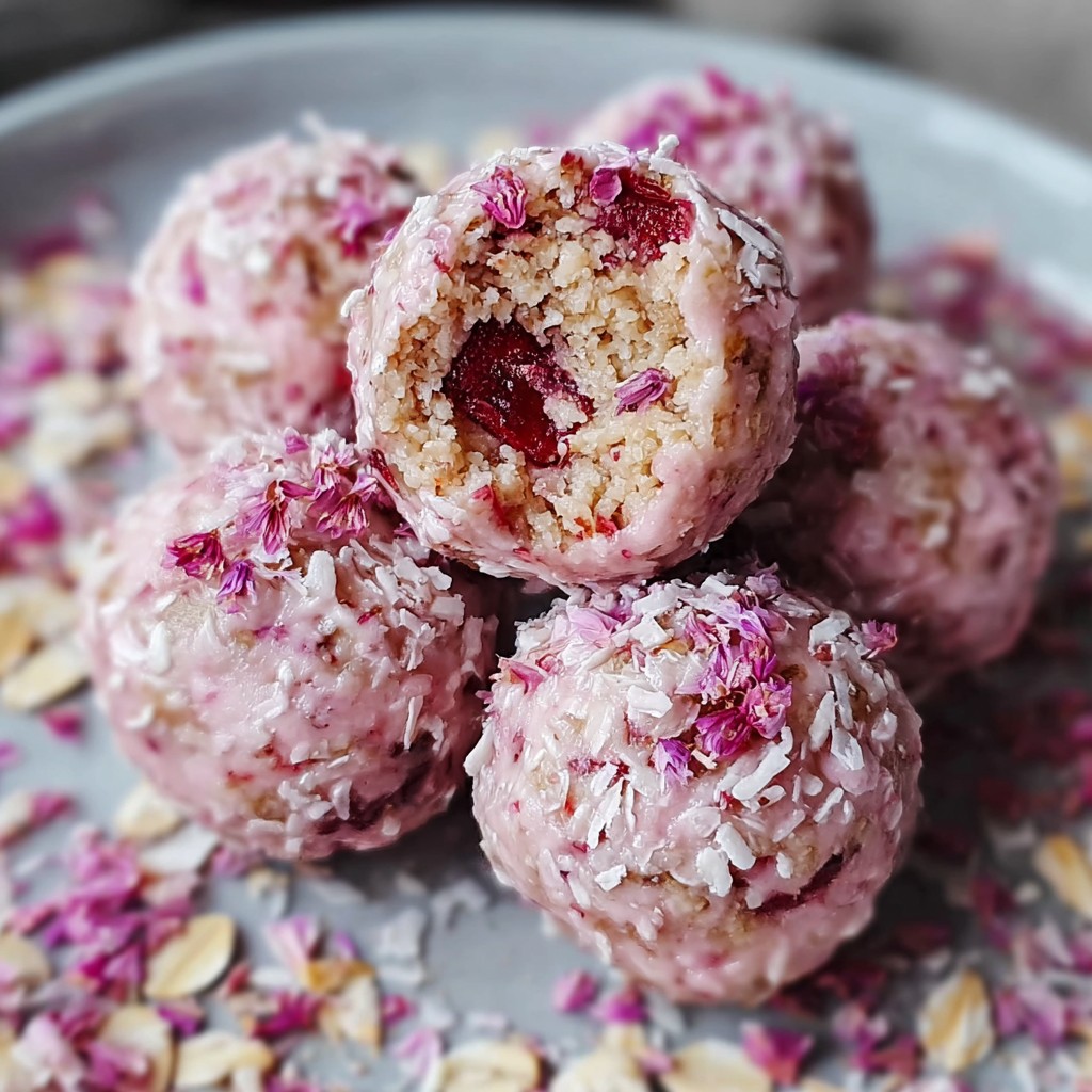 Strawberry Cheesecake Protein Balls
