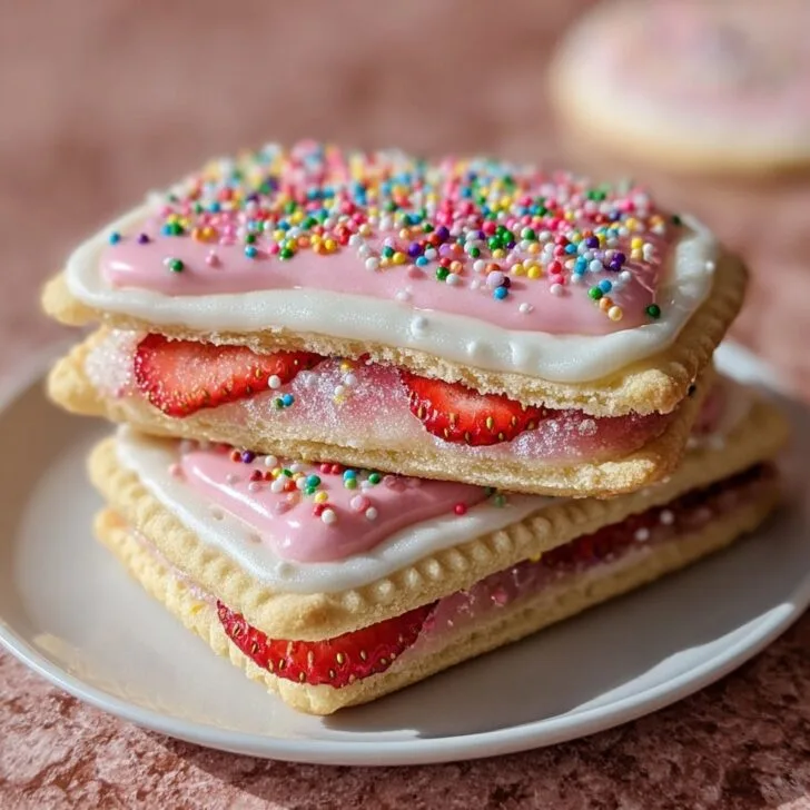 Strawberry Pop Tart Sugar Cookies