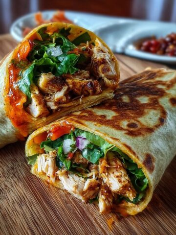 Sweet Chili Chicken Wraps Recipe