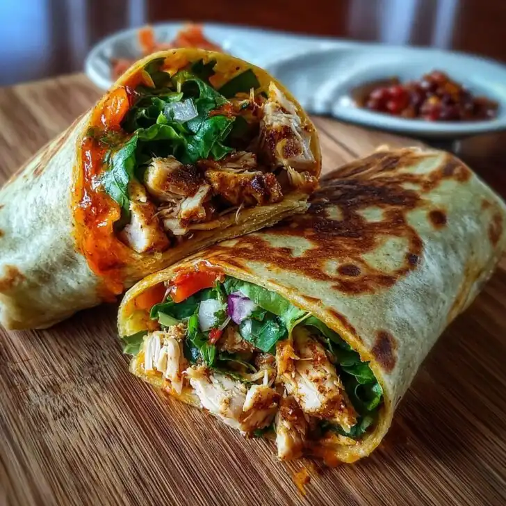 Sweet Chili Chicken Wraps Recipe