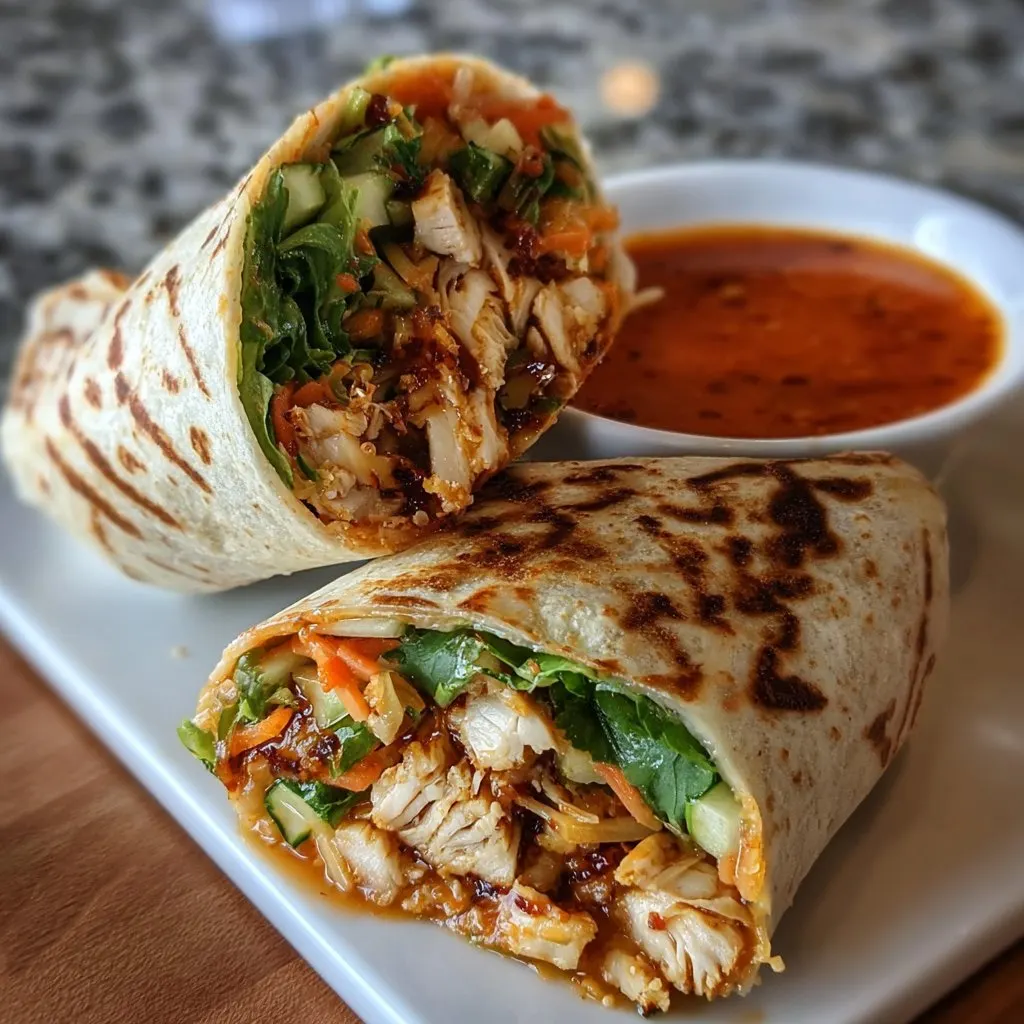 Sweet Chili Chicken Wraps Recipe Sweet Chili Chicken Wraps Recipe