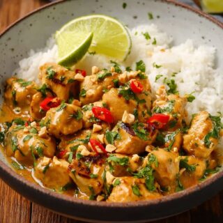 thai peanut chicken in under minutes