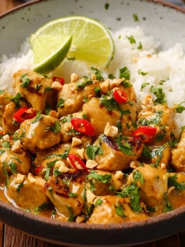 Thai Peanut Chicken in Under 30 Minutes