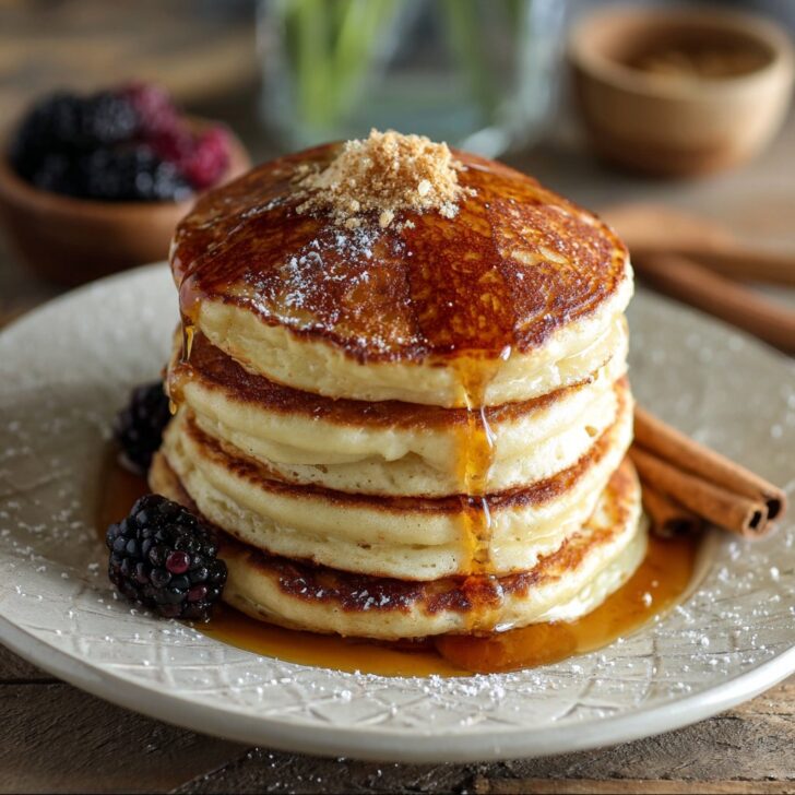 VANILLA CINNAMON BUTTERMILK PANCAKES