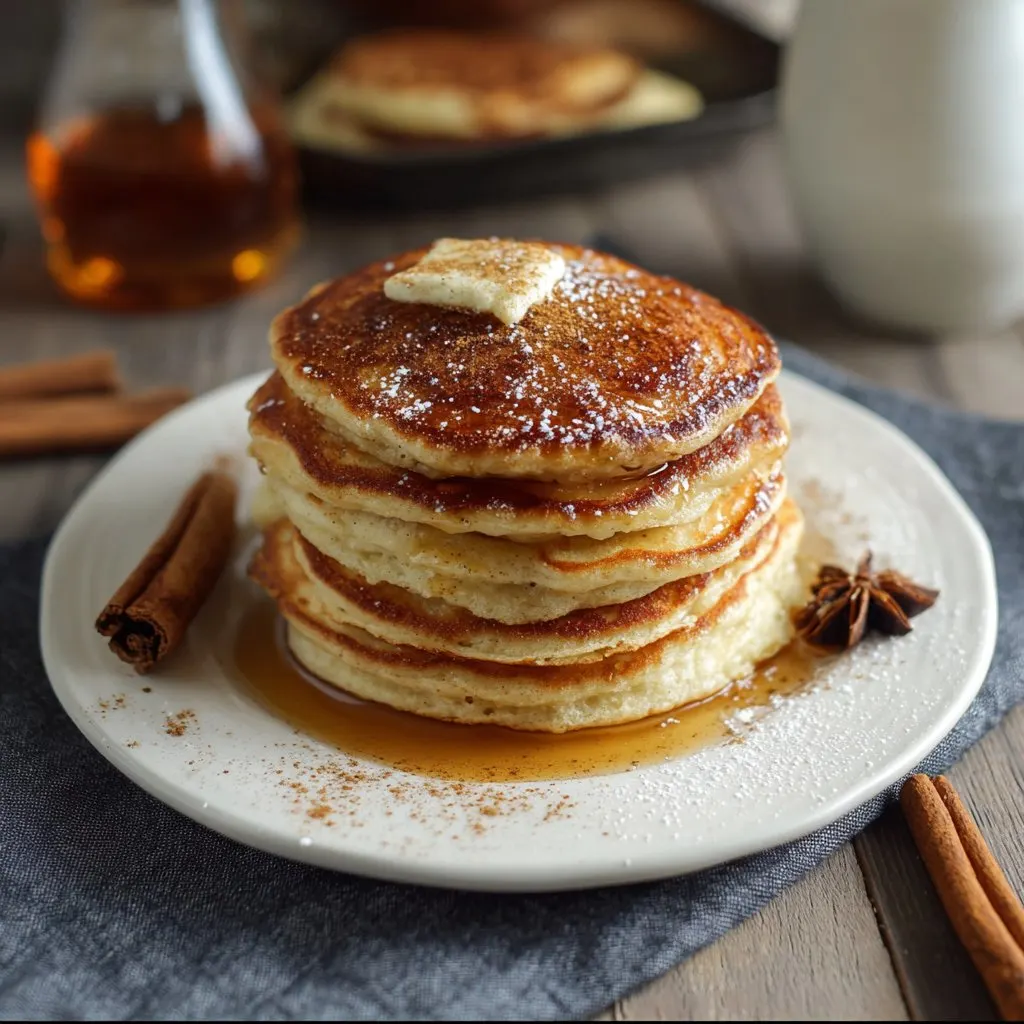 VANILLA CINNAMON BUTTERMILK PANCAKES VANILLA CINNAMON BUTTERMILK PANCAKES