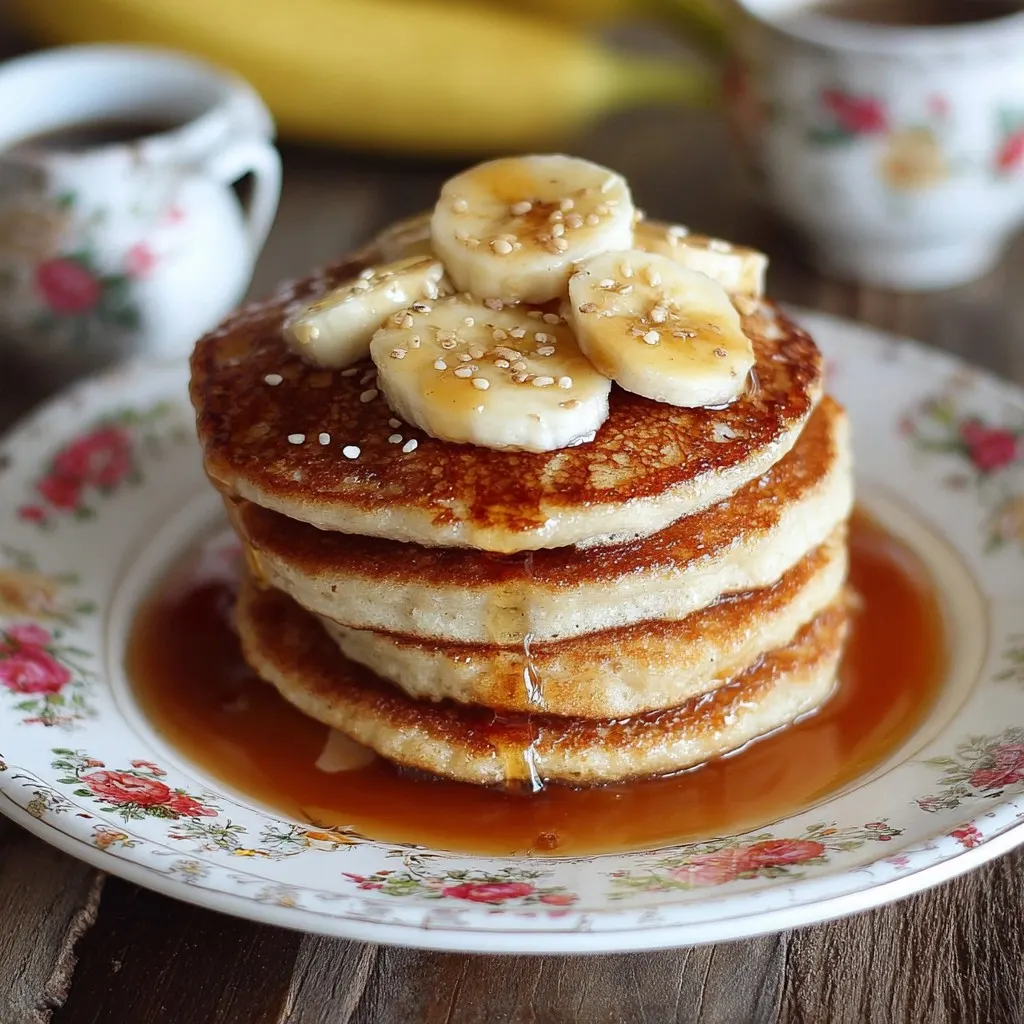 Banana Cottage Cheese Pancakes
