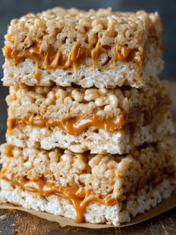 Brown Butter Dulce de Leche Rice Krispie Treats