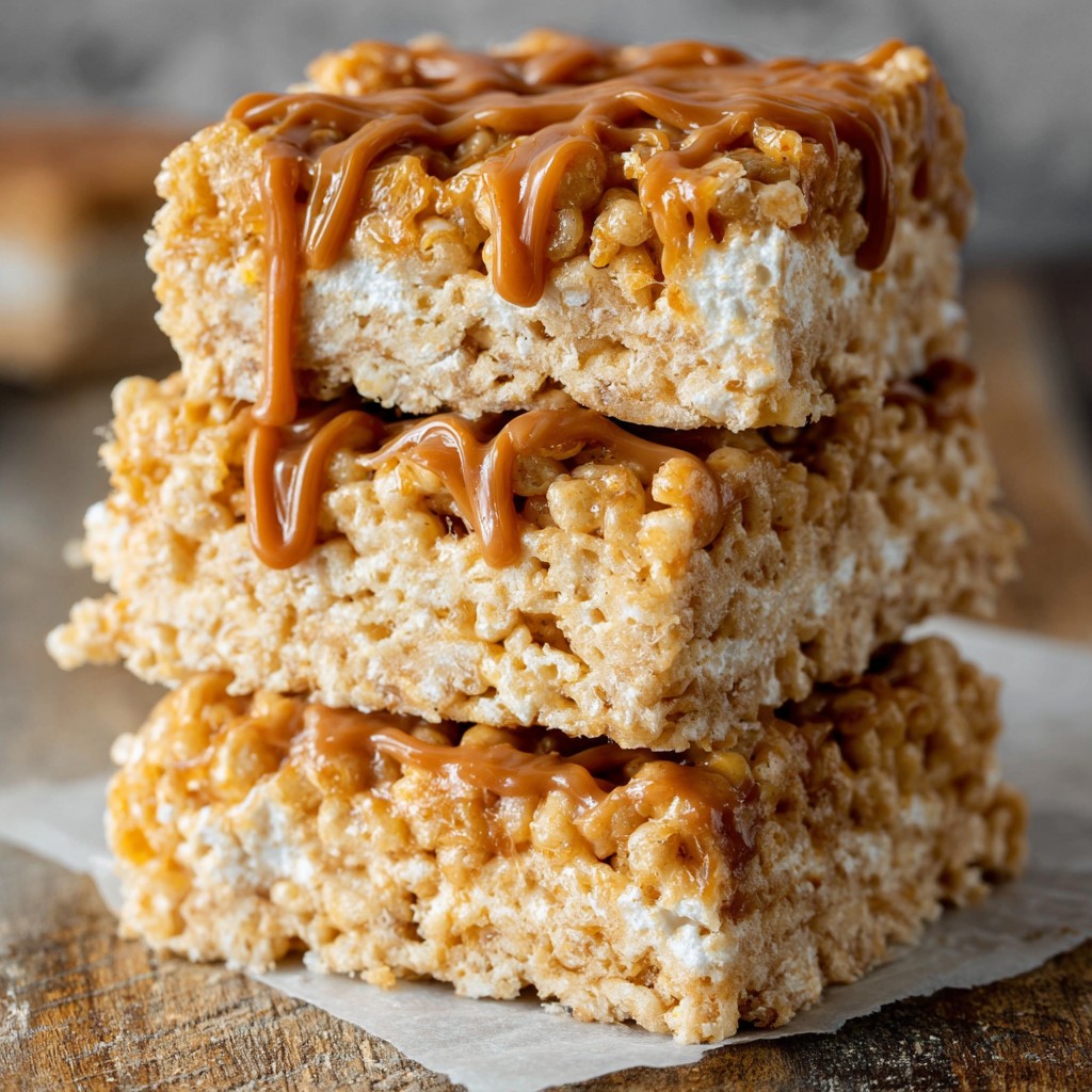Brown Butter Dulce de Leche Rice Krispie Treats