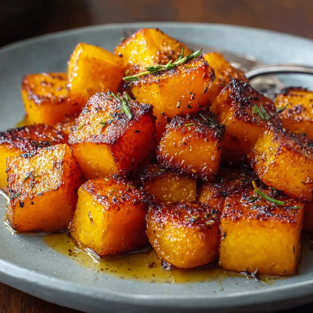 Brown Sugar Roasted Butternut Squash
