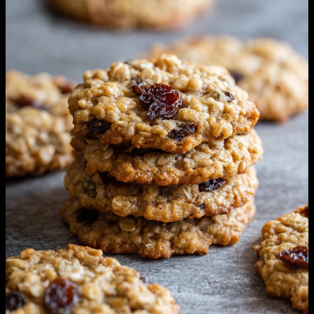 Chewy Oatmeal Raisin Cookies