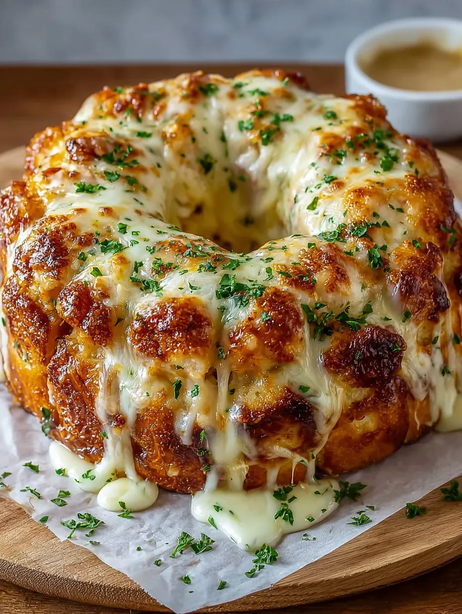 Chicken Alfredo Monkey Bread