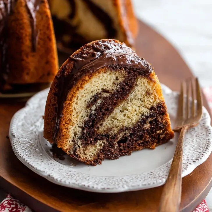 Chocolate Marble Banana Bundt Cake Recipe