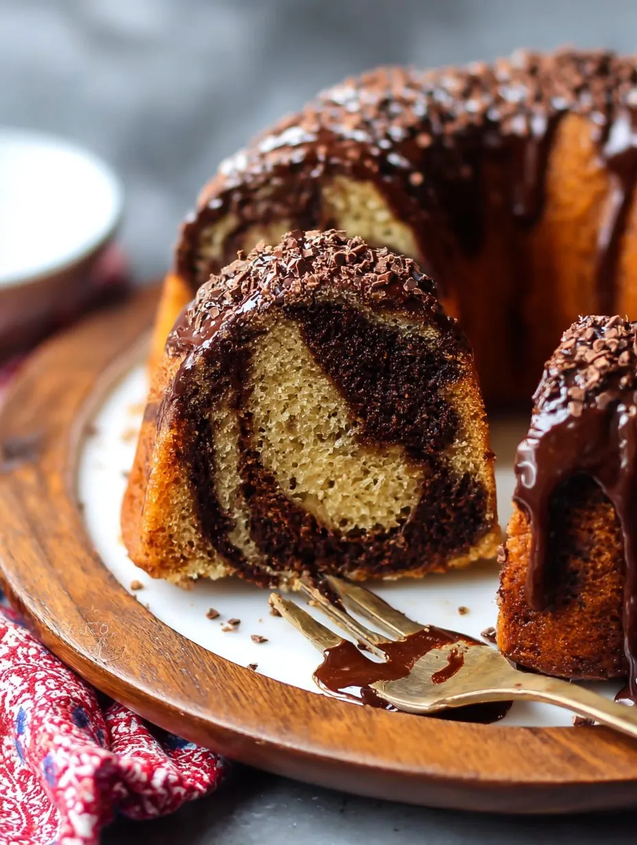 Chocolate Marble Banana Bundt Cake Recipe Chocolate Marble Banana Bundt Cake Recipe