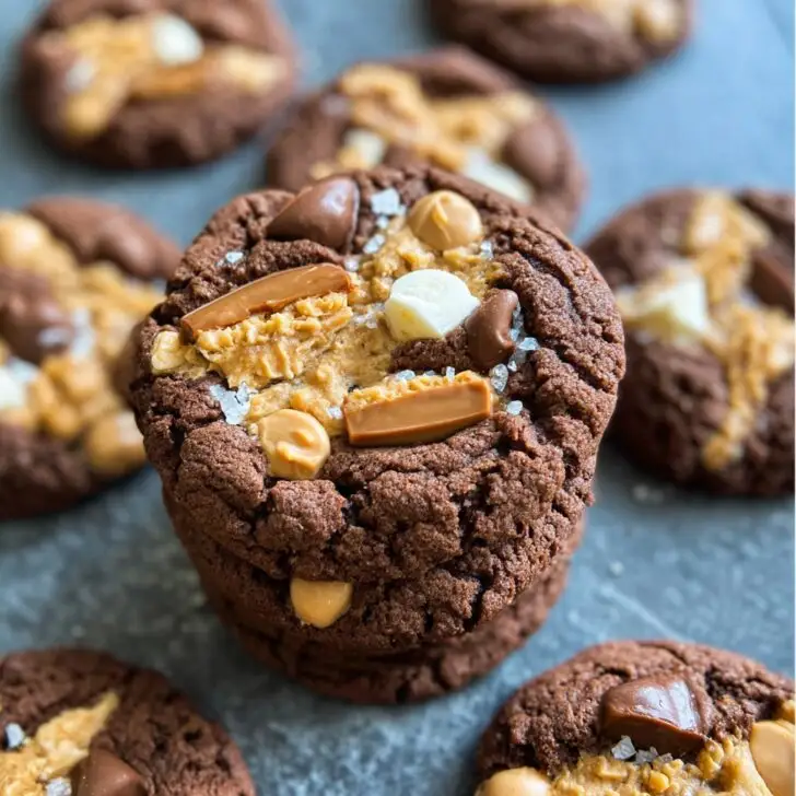 Chocolate Peanut Butter Ruckus Cookies