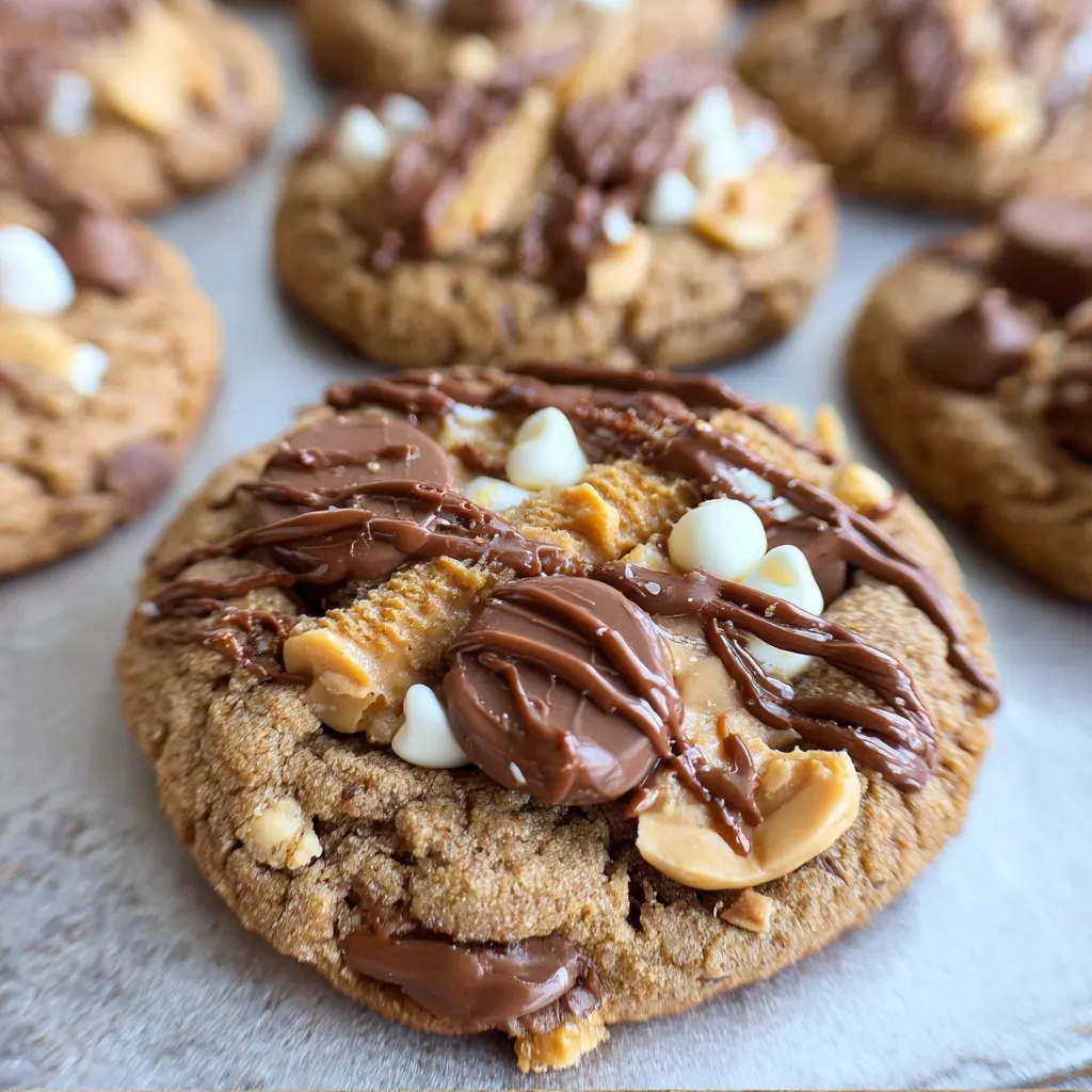 Chocolate Peanut Butter Ruckus Cookies