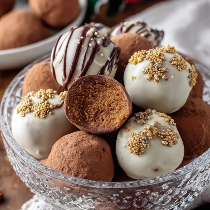 Christmas No-Bake Gingerbread Truffles