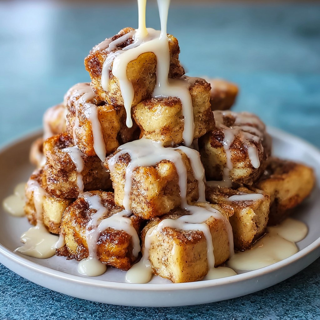 Cinnamon Roll French Toast Bites Recipe