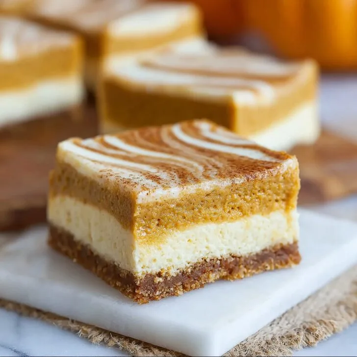 Classic Pumpkin Cheesecake Bars