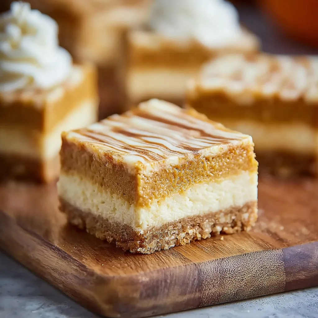 Classic Pumpkin Cheesecake Bars