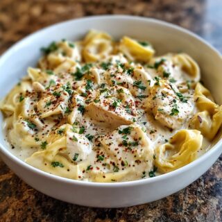 crockpot chicken alfredo tortellini