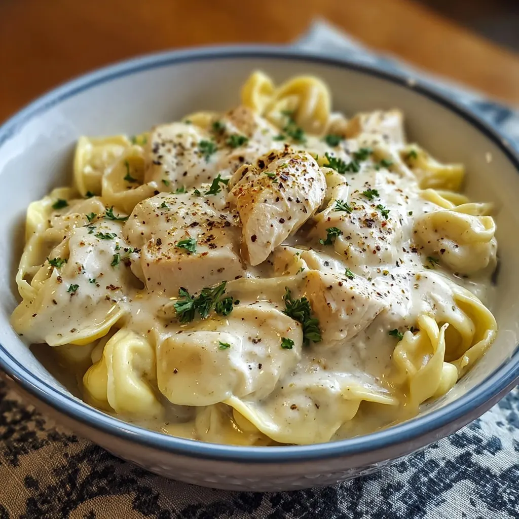 Crockpot Chicken Alfredo Tortellini Crockpot Chicken Alfredo Tortellini