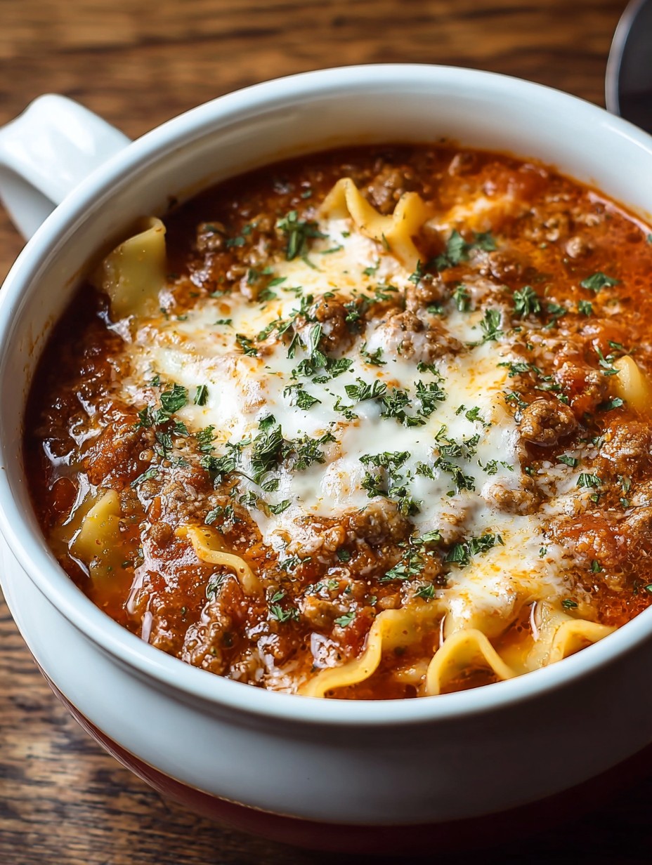 Crockpot Lasagna Soup