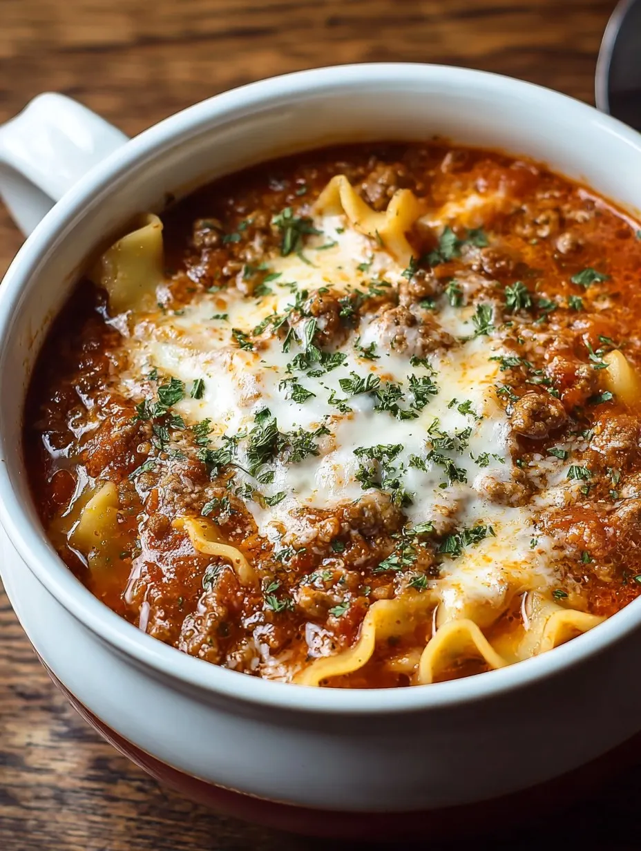 Crockpot Lasagna Soup
