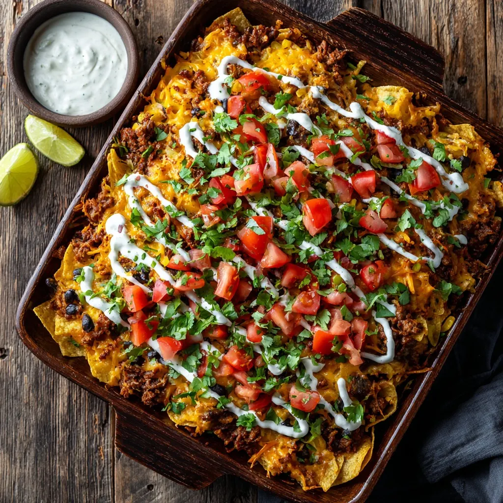 Crunchy Tex-Mex Casserole with Spicy Ranch Drizzle Crunchy Tex-Mex Casserole with Spicy Ranch Drizzle