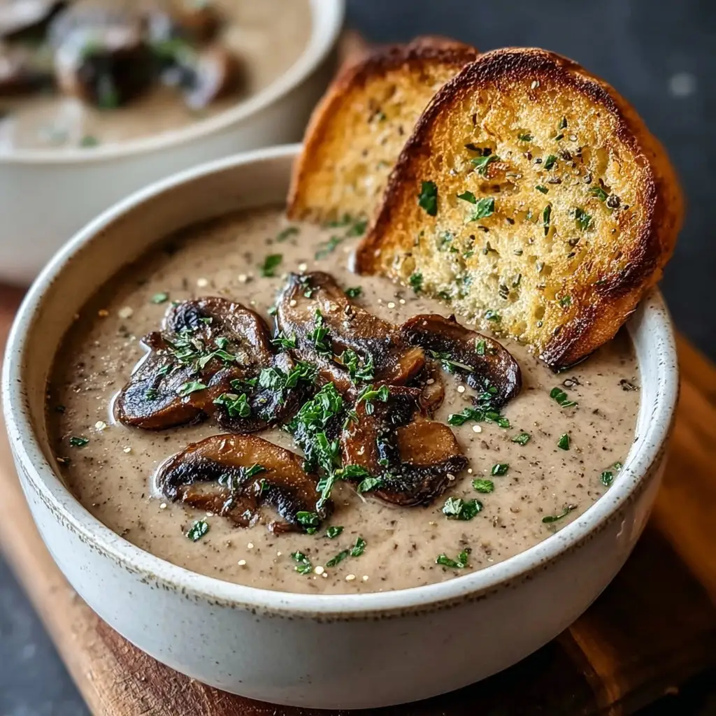 Easy Creamy Mushroom Soup Recipe