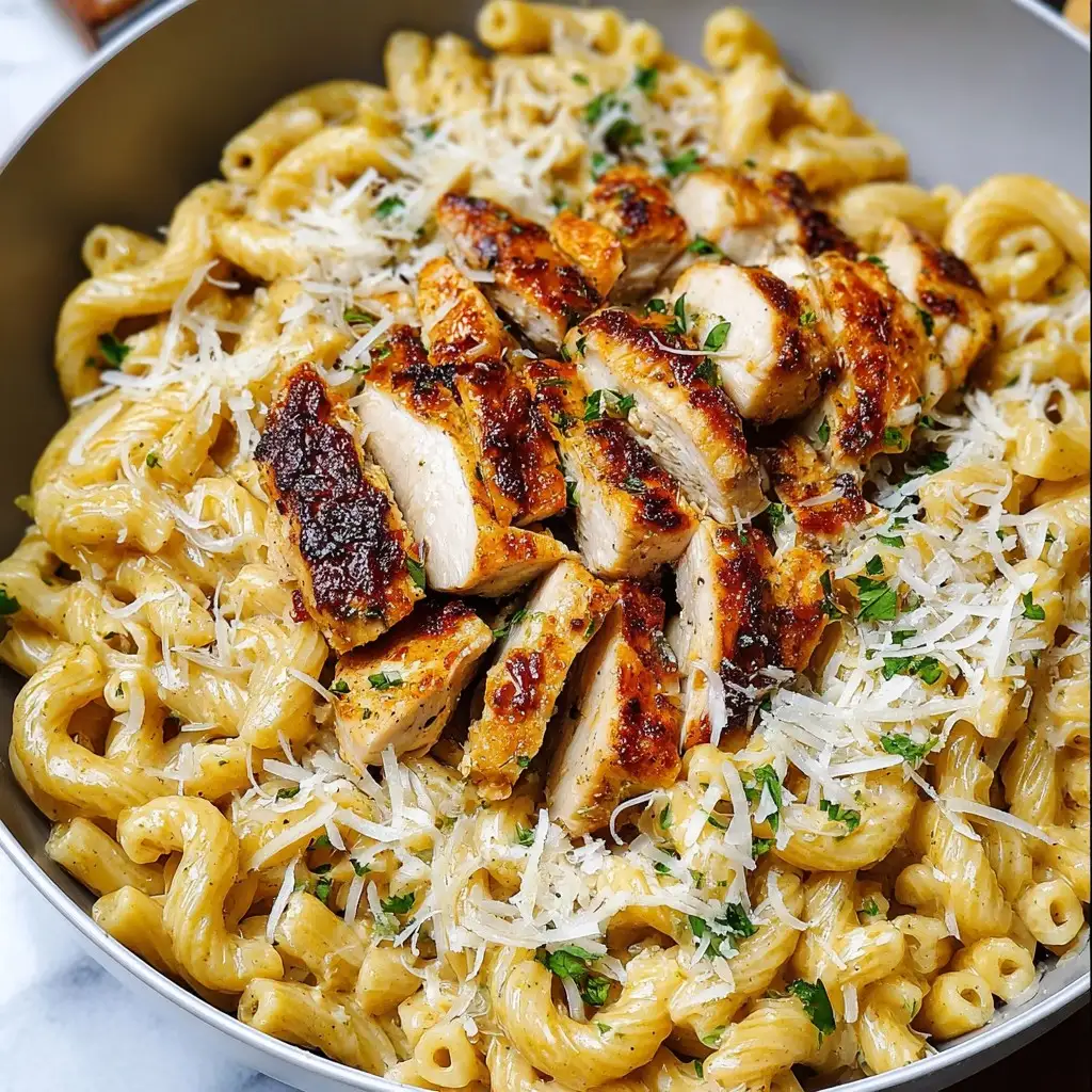 Garlic Parmesan Chicken Pasta | Creamy Italian-Inspired Comfort Food