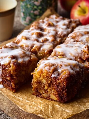 Glazed Honeycrisp Apple Fritter Cake Recipe Glazed Honeycrisp Apple Fritter Cake Recipe
