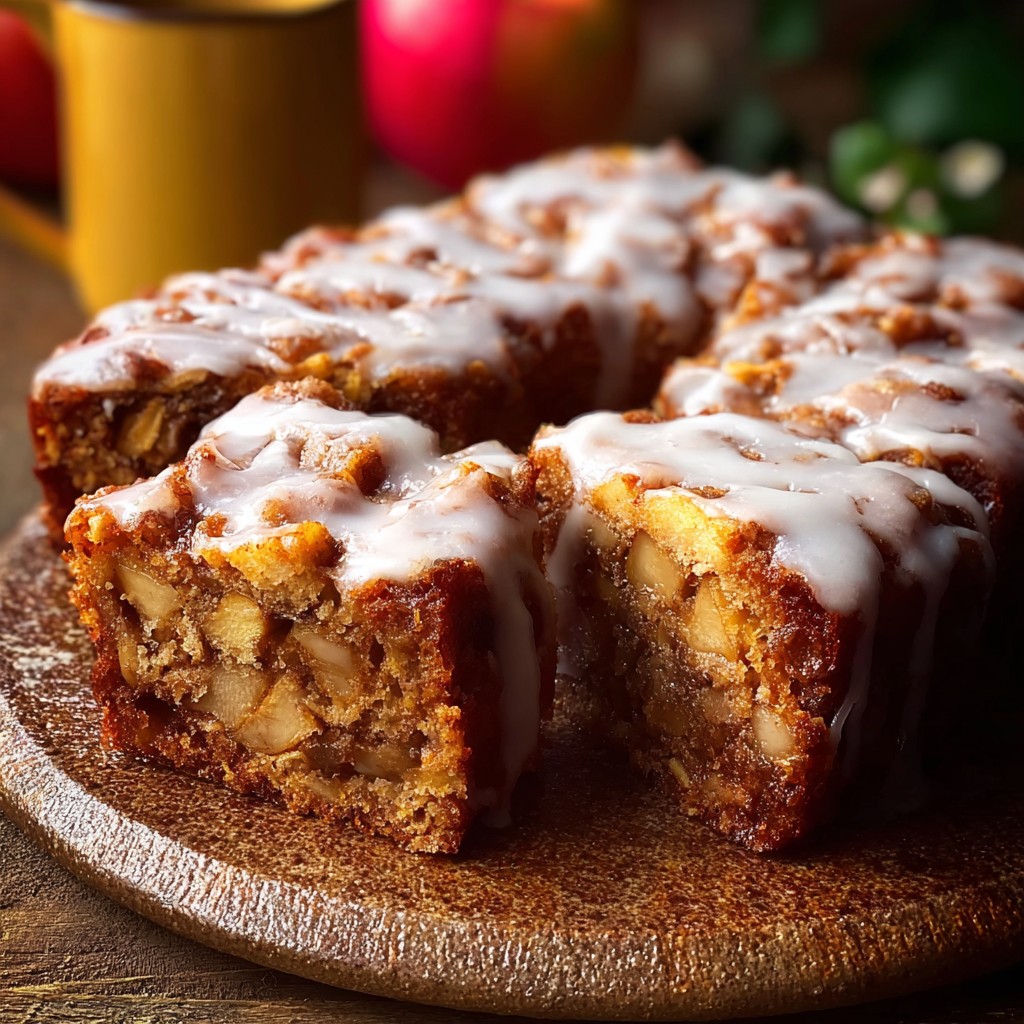 Glazed Honeycrisp Apple Fritter Cake Recipe Glazed Honeycrisp Apple Fritter Cake Recipe