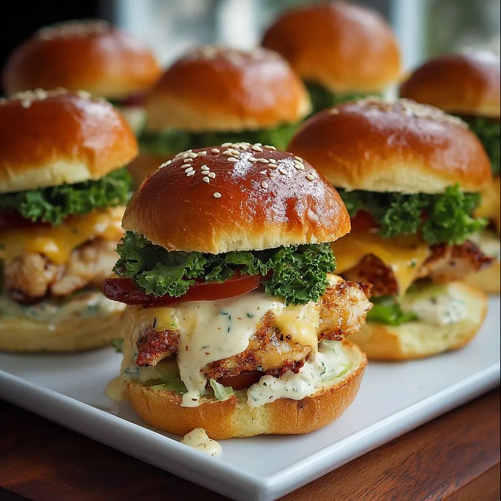 Honey Mustard Chicken Sliders