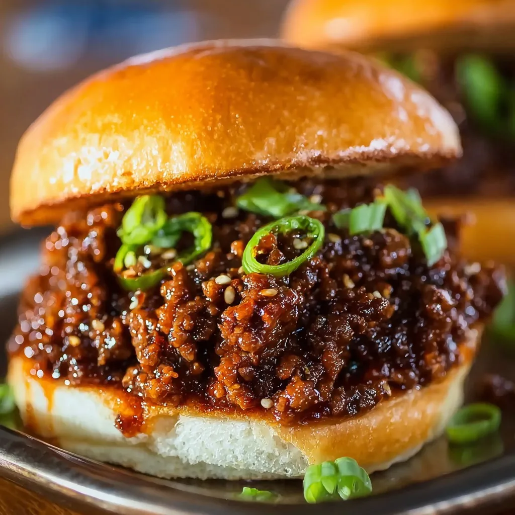 Korean Beef Sloppy Joes Recipe Korean Beef Sloppy Joes Recipe