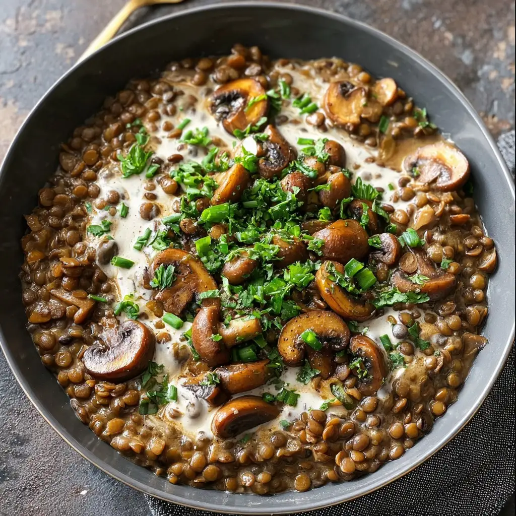 Lentil Mushroom Stroganoff Lentil Mushroom Stroganoff