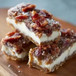 maple bacon bars with bourbon cream filling