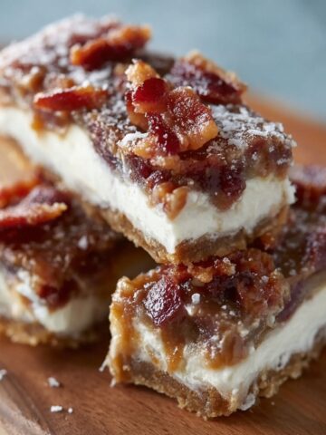 Maple Bacon Bars with Bourbon Cream Filling