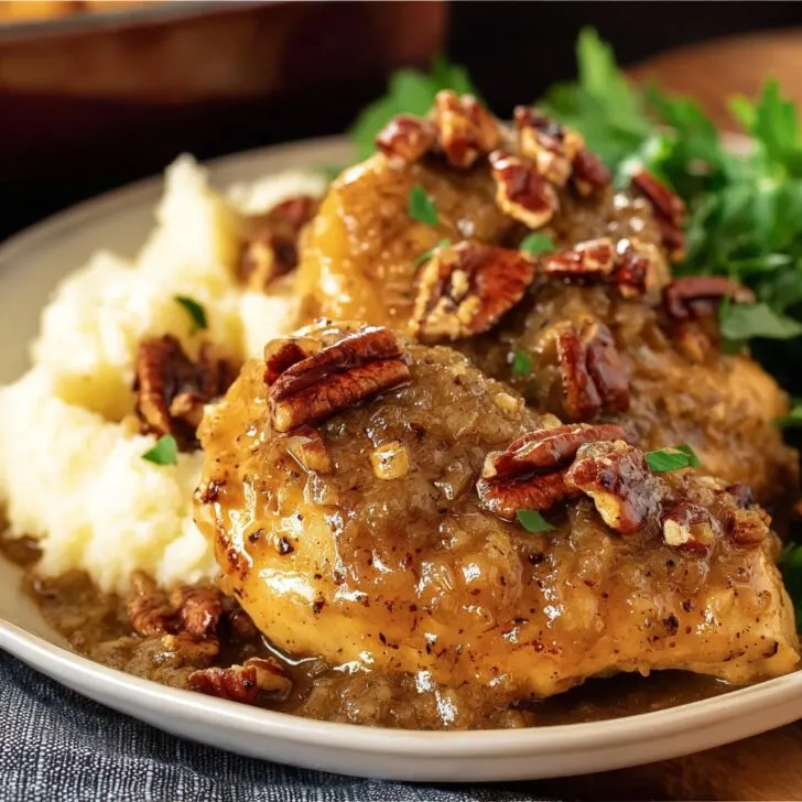 Maple Bourbon Pecan Chicken